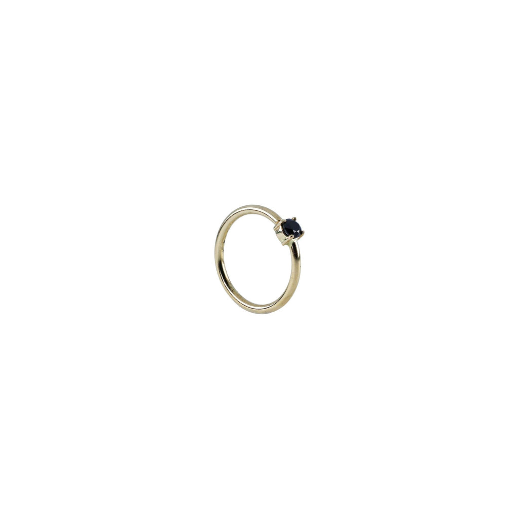 18G Fixed 3/8 Gem Seam Rings