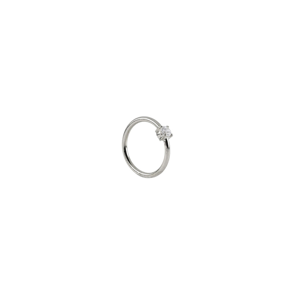 18G Fixed 3/8 Gem Seam Rings
