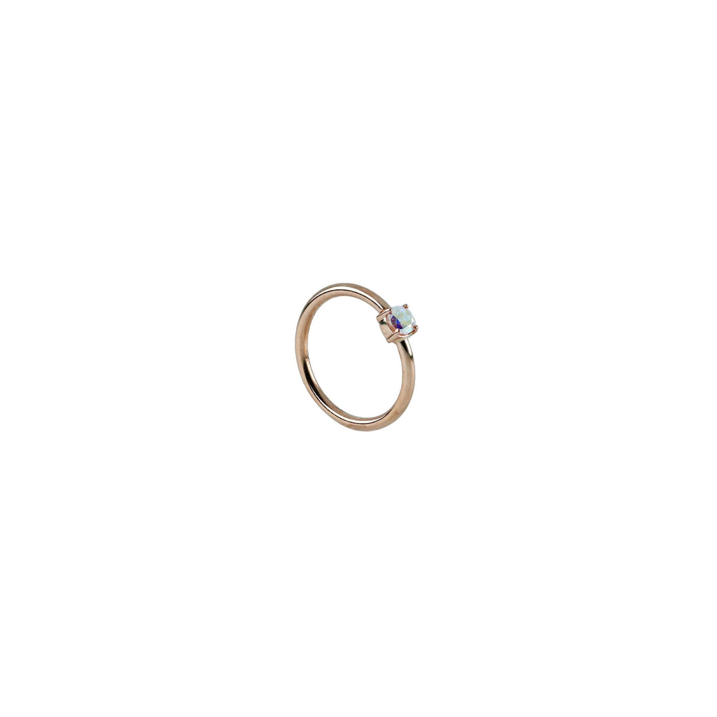 18G Fixed 3/8 Gem Seam Rings