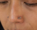 Titanium CZ Bezel Twinkle Star