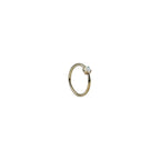 18G Fixed 3/8 Gem Seam Rings