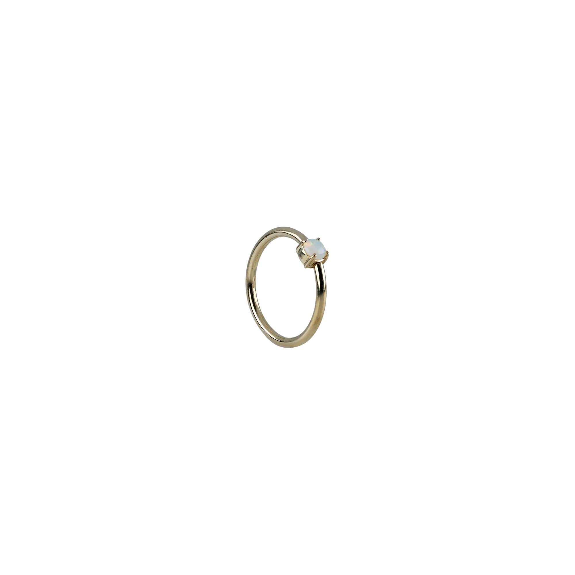 18G Fixed 3/8 Gem Seam Rings