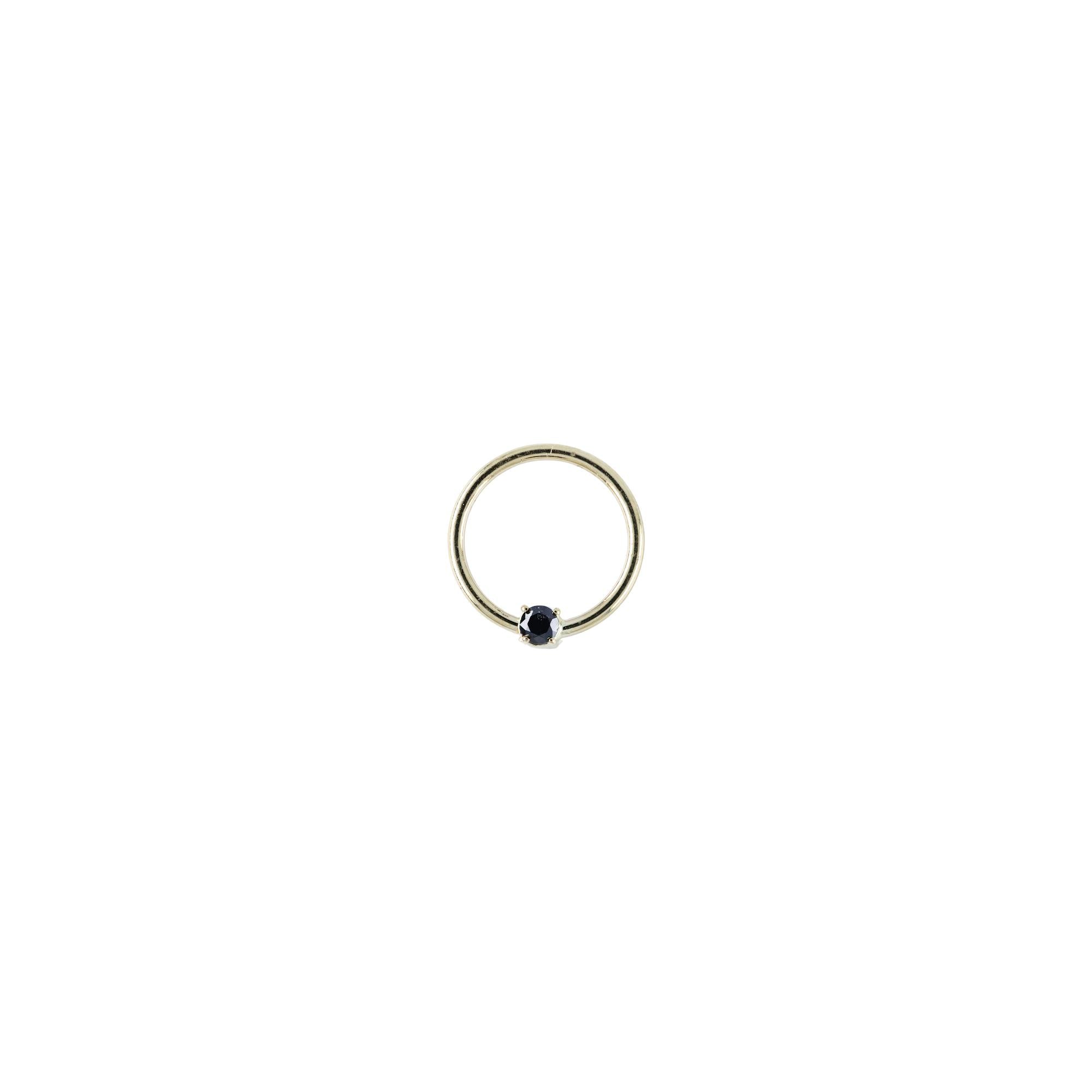 18G Fixed 3/8 Gem Seam Rings