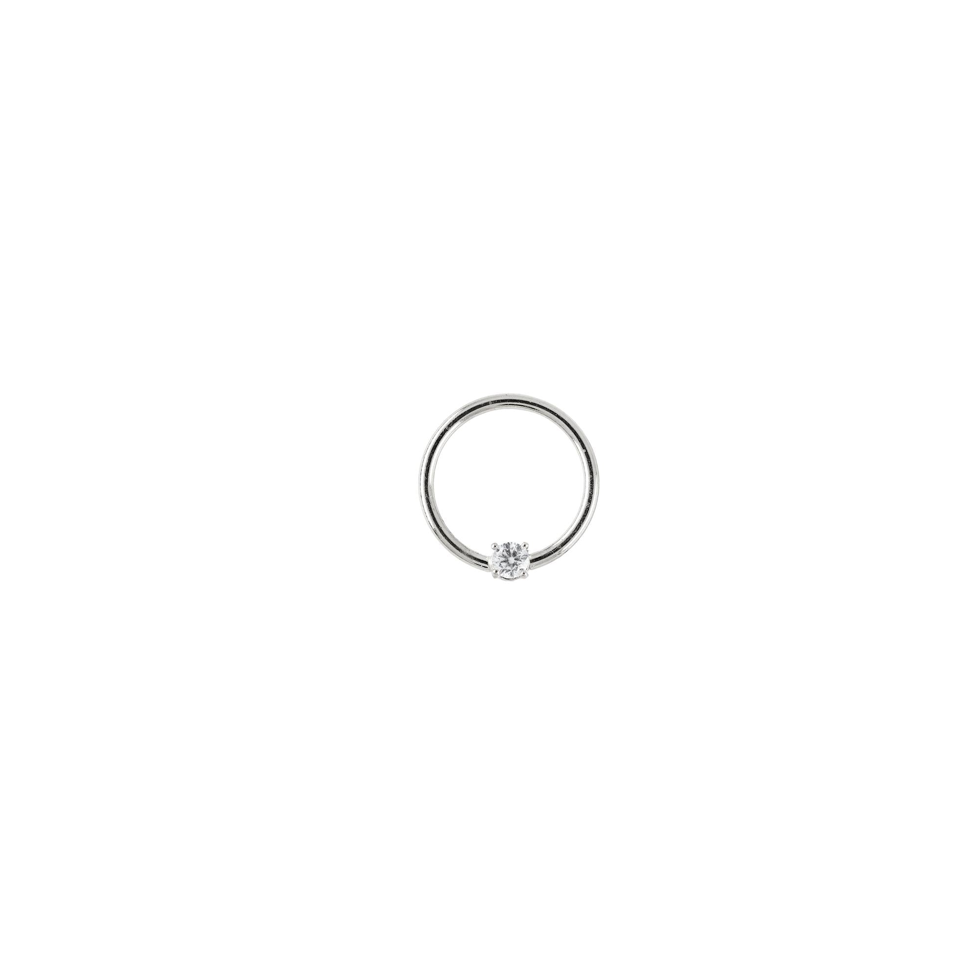 18G Fixed 3/8 Gem Seam Rings
