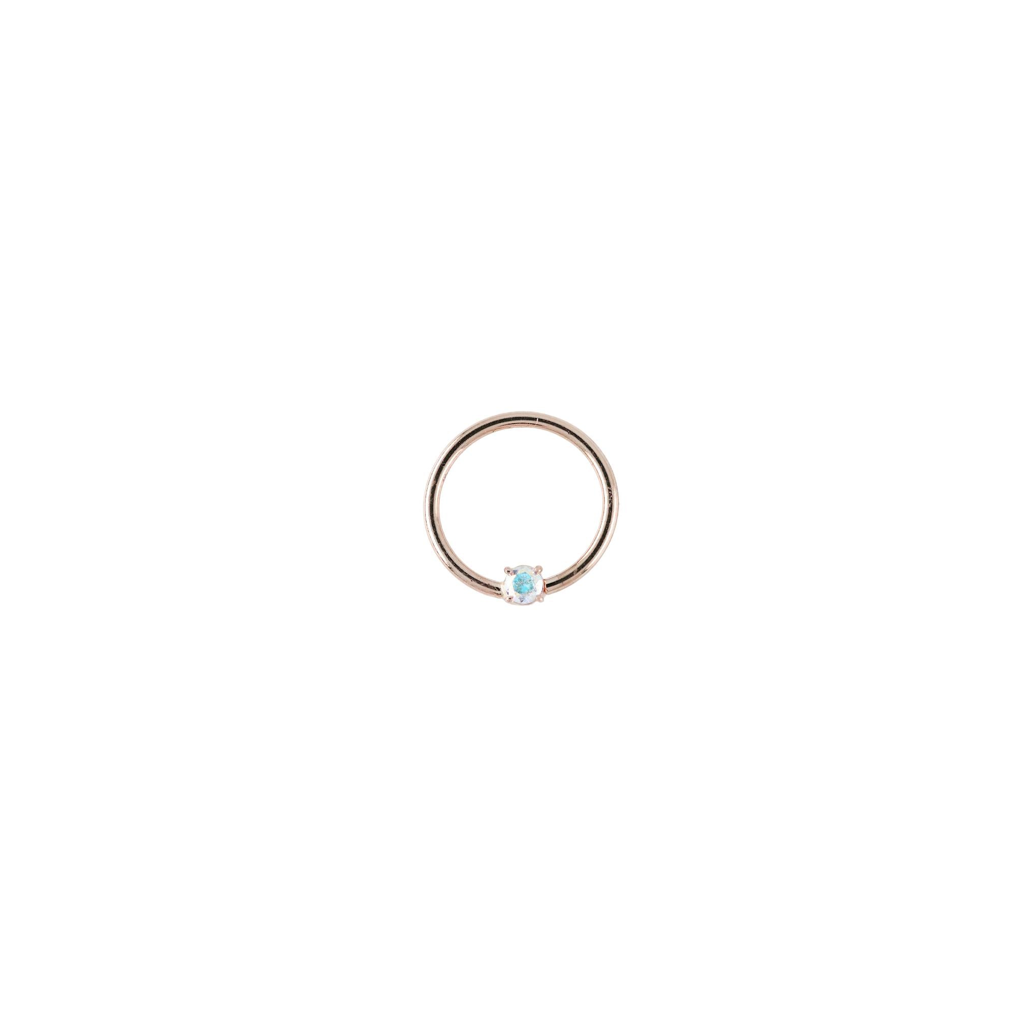 18G Fixed 3/8 Gem Seam Rings