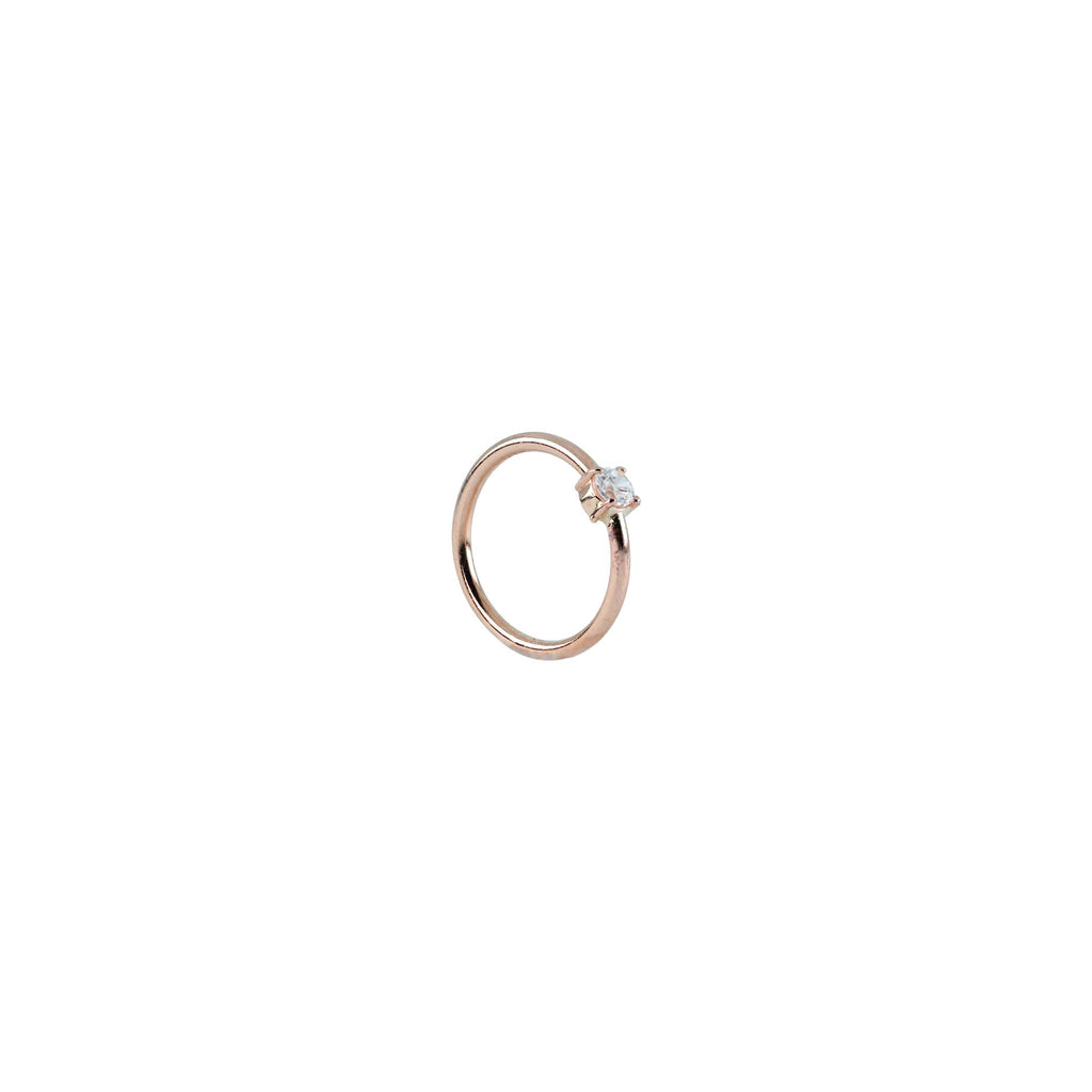 18G Fixed 3/8 Gem Seam Rings