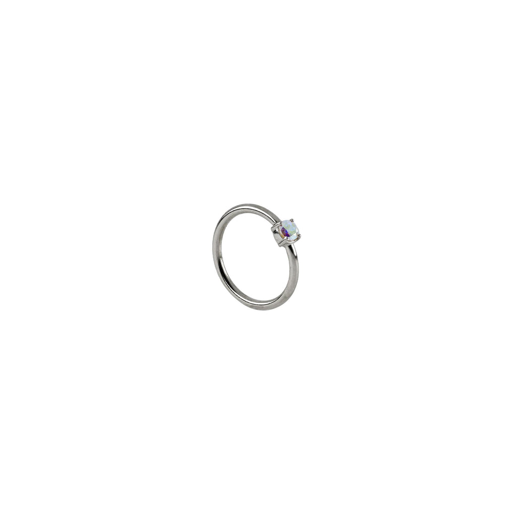 18G Fixed 3/8 Gem Seam Rings