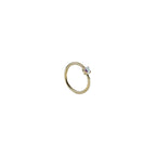 18G Fixed 3/8 Gem Seam Rings