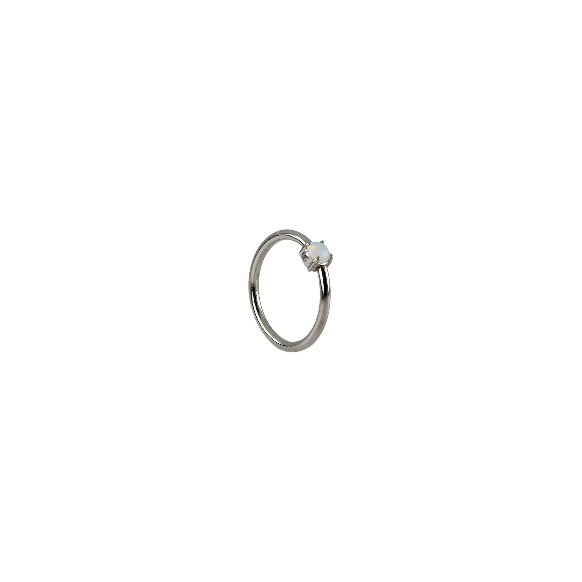 18G Fixed 3/8 Gem Seam Rings