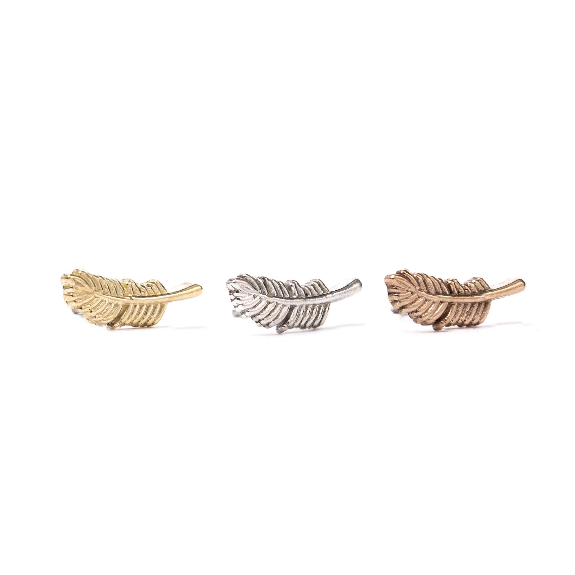Right Curved Large Feather